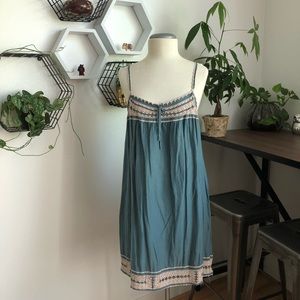 BCBG Spaghetti Strap Cotton/Silk Dress